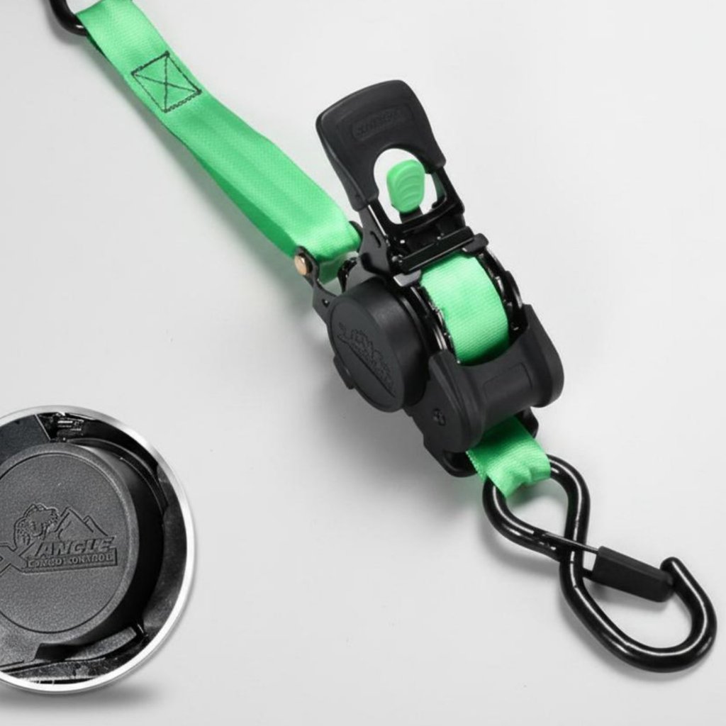 Phát hành một nút Dây đeo hàng hóa tự thu vào Chất liệu dây đeo chống mài mòn Dây đeo Ratchet có thể thu vào Lâu dài