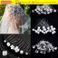 CORALTIDE 20 Chiếc Kẹp Tóc Cô Dâu Barrettes Pha Lê Ngọc Trai Kẹp Tóc Cô Dâu Tiara Hình Chữ U Kẹp Tóc