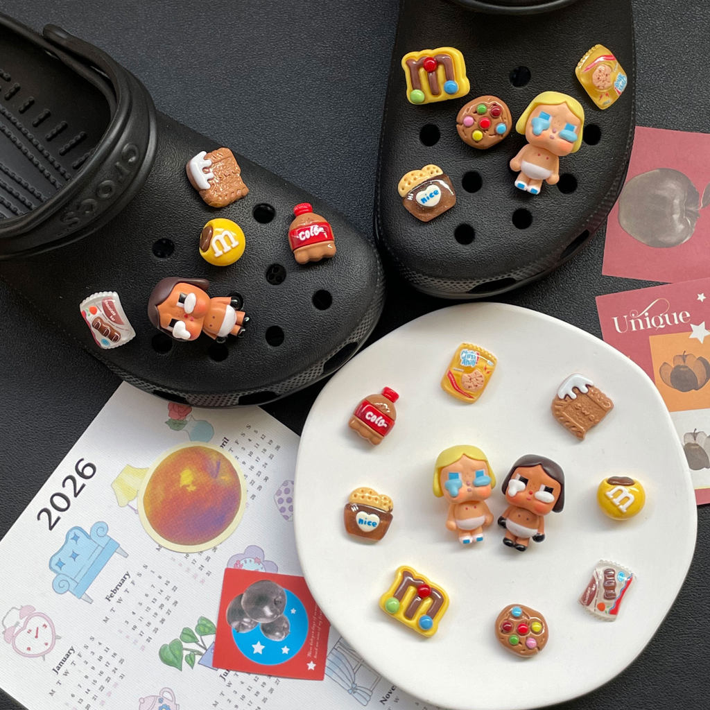 Phụ Kiện Pop Mart Giày Lỗ Dễ Thương Cho Bé Sơ Sinh, Phù Hợp Crocs, Có Thể Tháo Rời, Hoa Cao Cấp