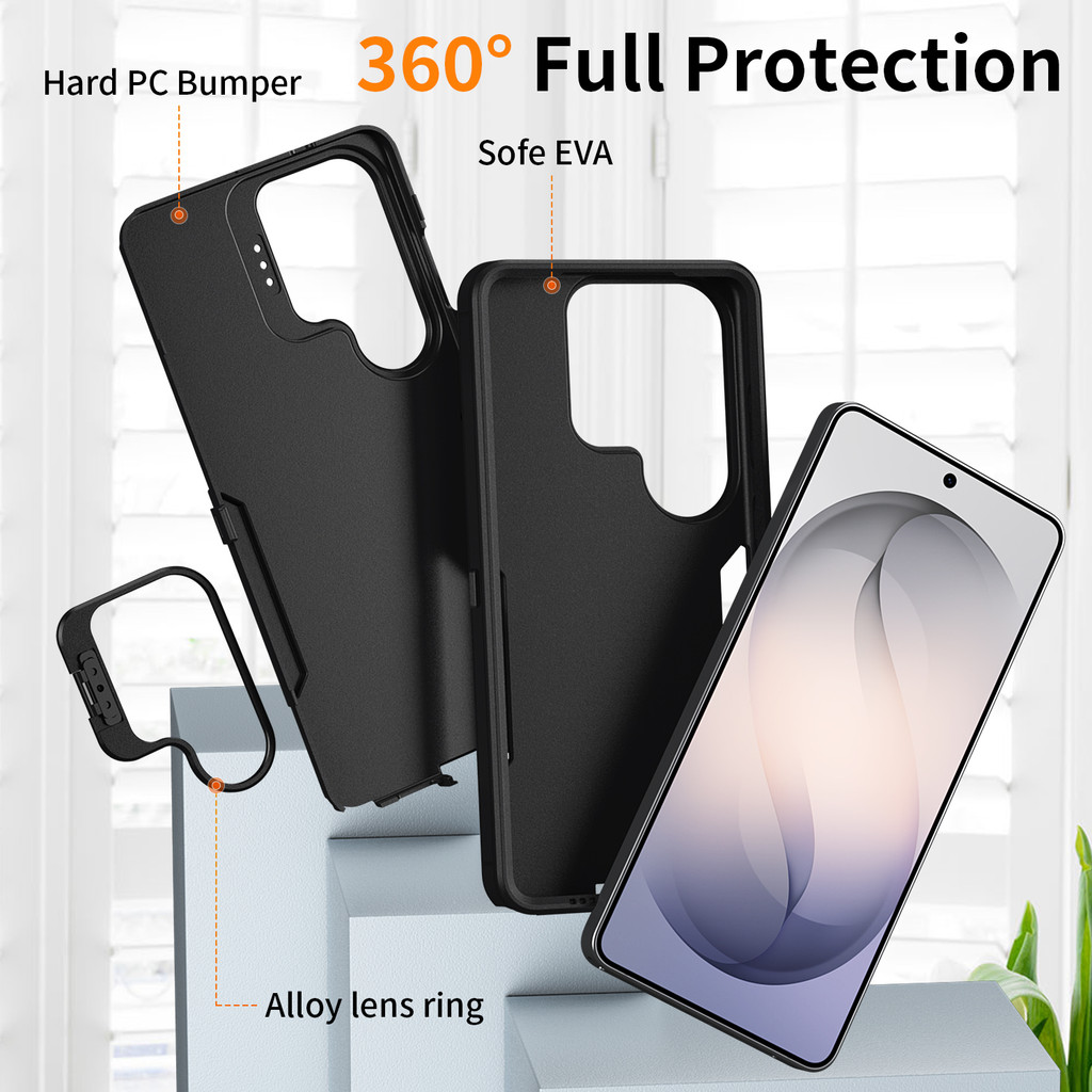 Ốp điện thoại có thể gập lại bằng kim loại có thể gập lại Mew cho Samsung S26 Ultra S25 Ultra S25 Fe S23 Ultra A17 A56 A36 A07 A57 / Vỏ Samsung chống sốc cấp quân sự / Micro Matte