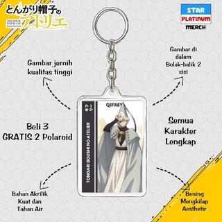 Gantungan Kunci Tongari Boushi no Atelier - Keychain Witch Hat Atelier - Ganci Anime - Gantungan Kunci