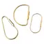 Móc Khóa Carabiner Đồng Hình Chữ D Có Vít và Vòng Chìa Khóa
