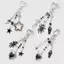 Mặt dây chuyền móc khóa hình nhện tình yêu Gothic đơn giản thời trang dành cho nữ Cô gái Phụ kiện trang trí Bapa tinh tế Quà tặng [mới]