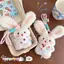 Hoạt Hình Dễ Thương Tai Dài Thỏ Squeak Sang Trọng Búp Bê Đồ Chơi Nhồi Bông Móc Khóa Mặt Dây Buộc Túi Móc Khóa Nữ Tính Treo Đồ Trang Trí Quà Tặng [Mới]