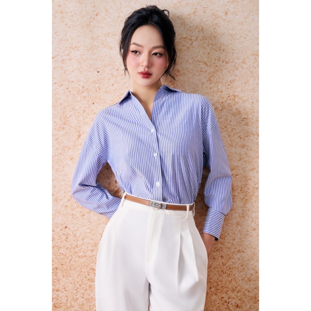 Quần ống suông nữ ELLA DORA dáng dài form đẹp thanh lịch phong cách công sở màu TRẮNG [Q29]