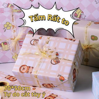Giấy gói quà cho bé trai 5 tờ, họa tiết ngày lễ dễ thương, phù hợp đóng gói quà sinh nhật tặng bé