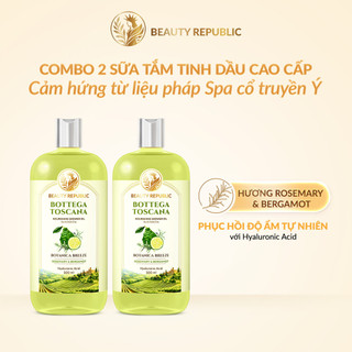 [MUA 1 TẶNG 1] Sữa tắm tinh dầu Ý phục hồi độ ẩm làn da với HA Beauty Republic Botanica Breeze 500ml