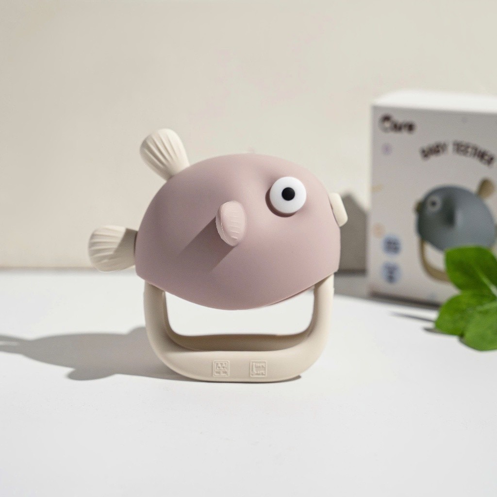 [ĐÃ KIỂM NGHIỆM] [TẶNG HỘP] Đồ Chơi Gặm Nướu Silicon Organic Mềm, An Toàn Cho Bé
