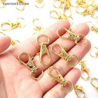 SRVN 100 Chiếc Móc Khóa Kẹp Móc Xoay Khóa Dây Chụp Móc Tôm Hùm Móng Vuốt Khóa, Móc Khóa DIY Trang Sức Thủ Công.