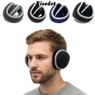 RISEDOT Bảo vệ ấm tai, Làm dày bằng băng phản quang Có thể gập lại, Thời trang Giữ ấm Chống lạnh Mềm mại sang trọng Mùa đông ấm áp cho nam nữ ngoài trời