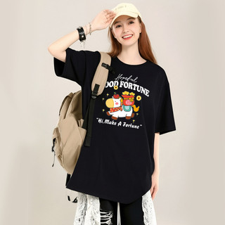 HIIXIIVI [2026 CNY Tết Nguyên Đán] Áo thun ngắn tay Oversize Unisex Áo thun cỡ lớn dành cho nữ Tees Ngựa OOTDS độc đáo