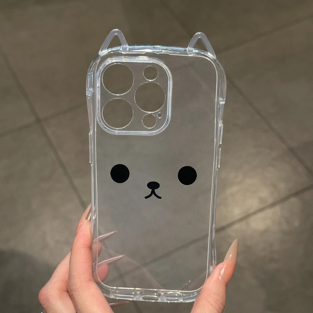 Đơn Giản Dễ Thương Dễ Thương Đồng Hồ Dễ Thương Thích Hợp Cho Apple 17Promax Tai Mèo Vỏ Điện Thoại IP16 Trong Suốt 15 Chống Sốc142025.12.24