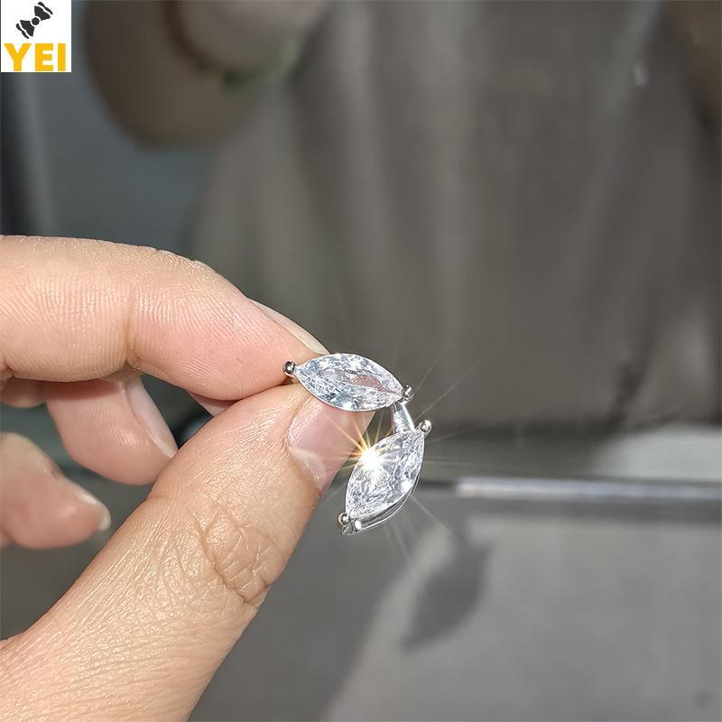 Kẹp Xương Tai Zircon Lấp Lánh Cho Nữ - Phù Hợp Với Tai Còng - Trang Sức Cưới Mới
