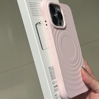 Ốp Silicon Sang Trọng Cho IPhone 16 15 11 14 13 12 Pro Max Ốp Sạc Không Dây Từ Tính Chống Sốc