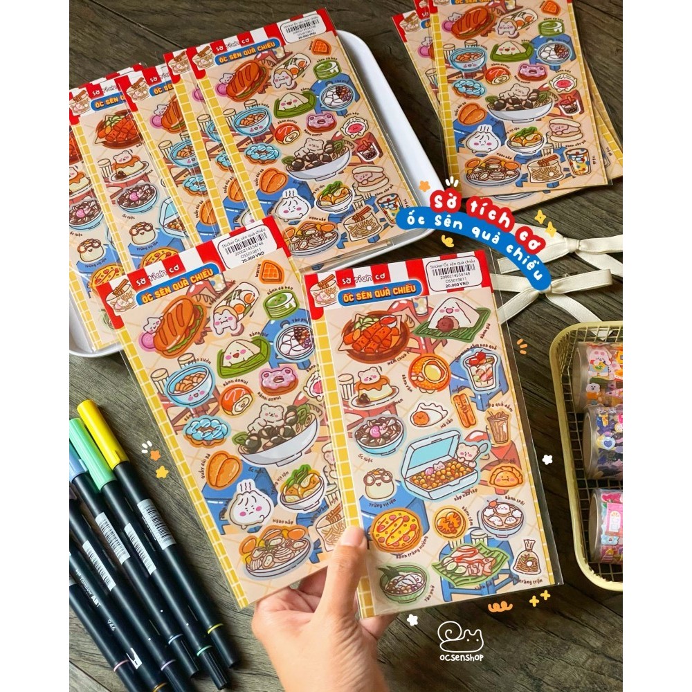 Sticker Ốc sên quà chiều (Giao mẫu ngẫu nhiên)