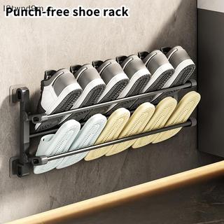 Cá Tuyết treo tường Giày giá miễn phí đấm Dép giá phòng tắm Dép móc giày lưu trữ Kệ khô Giá cửa Giày Treo chủ mới