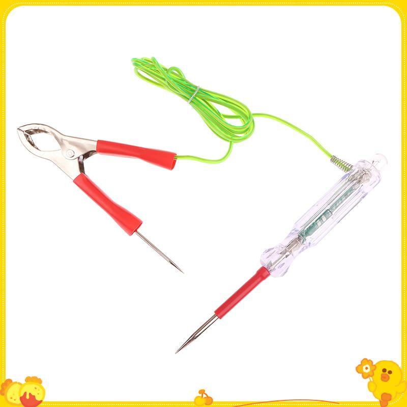 [Gengli] Đèn thử nghiệm 6-24V sáng tạo và thiết thực với đầu dò kép Kẹp cá sấu dây chống đông 47 Inch Máy kiểm tra mạch LED ô tô
