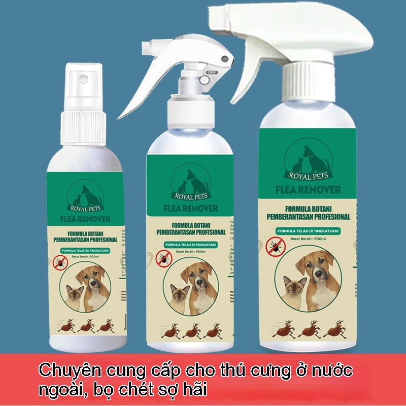 Bình xịt diệt ve bọ chét, công thức dịu nhẹ an toàn，Chai Xịt Diệt Ve Bọ Chét，Cho Chó Mèo，Thú Cưng，Dung dịch xịt