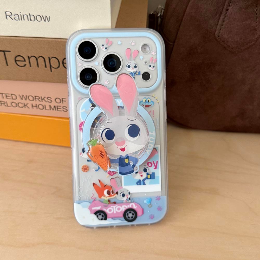 Ốp lưng cứng Tương thích với iPhone 13 14 14Pro 14ProMax 15 15Pro 15ProMax 16 16Pro 16ProMax 17 17Pro 17ProMax Judy Pattern Magnet Case