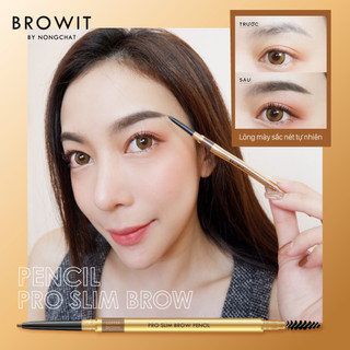 Chì Kẻ Mày Siêu Mảnh Browit Đầu Bút Siêu Mềm Lâu Trôi Lông Mày Sắc Nét Pro Slim Brow Pencil 0.06g