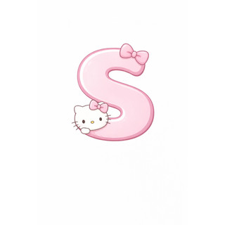 Móc Khoá Chữ Cái Kitty Ngọt Ngào đáng yêu