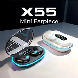Tai nghe ngủ TWS X55, Tai nghe Bluetooth không dây, Âm thanh nổi Hi-Fi, có micrô giảm tiếng ồn chống nước
