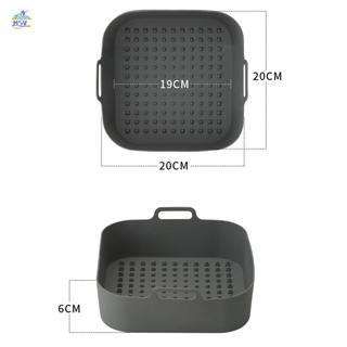 Nồi chiên không khí bằng silicon Lót nồi Nồi chiên không khí chịu nhiệt Tấm lót silicon vuông Máy rửa chén-Safe