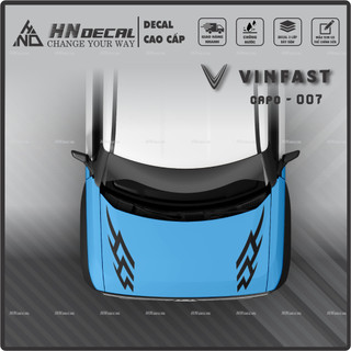 DECAL DÁN CAPO XE VF3 - TEM DÁN CAPO VF3 MẪU MỚI NHẤT Tem VF3 cao cấp ( MẪU 07 )