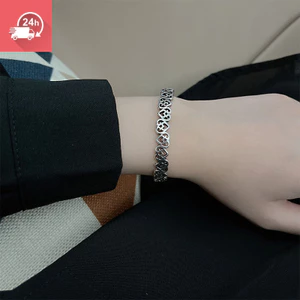 Vòng Tay Bạc Thái Lan Thời Trang Ngọt Ngào, Mát Mẻ, Điều Chỉnh Kích Cỡ Phù Hợp Nam Nữ