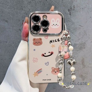 Dành Cho IPhone17 16 15 14 13 12 11 ProMaxXXR XSMax 78 Plus Dễ thương Cub Smiley lớn cửa sổ điện thoại trường hợp
