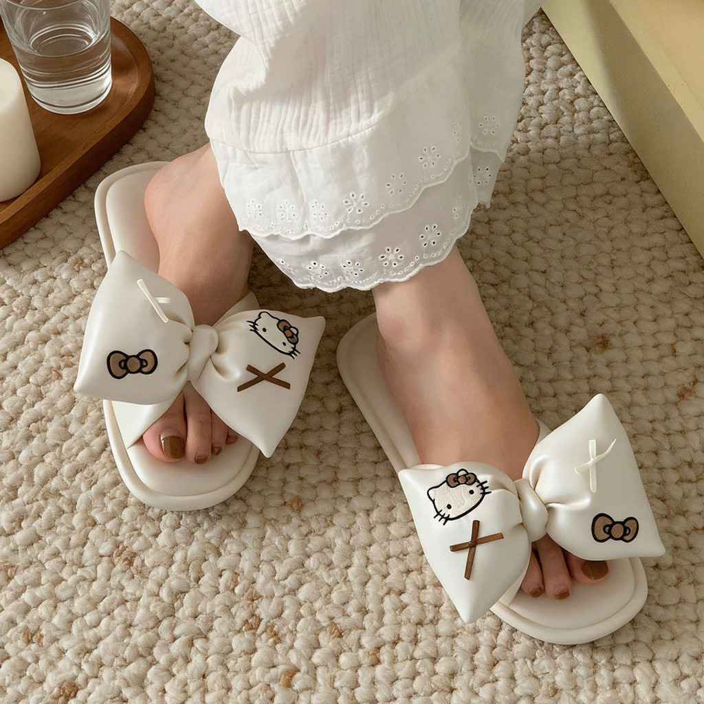 XIXITIAO Dép Nữ Cotton Satin Thoáng Khí Nhà Bốn Mùa Đa Năng