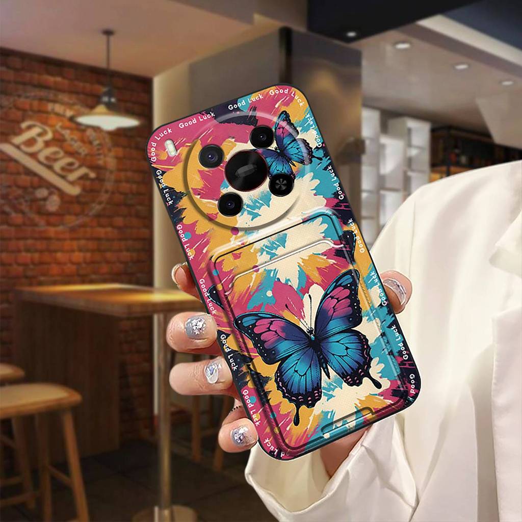 Túi đựng thẻ Vỏ điện thoại chống sốc cho ZTE Blade V70 Max / Nubia V70 Max Vỏ mềm bảo vệ TPU chống bụi bẩn Bền Silicone Graffiti Khe cắm thẻ Hoạt hình dễ thương Chống thấm nước