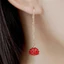 Bông tai Cinnabar Lotus - Phụ kiện phong cách Trung Quốc, vẻ đẹp quyến rũ