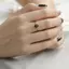 Trang sức thời trang Nhật Bản với đá mã não đen, đa năng và dễ điều chỉnh