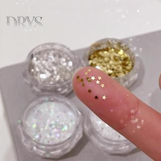 (TFT) 1mm Mini Ngôi Sao Lấp Lánh Móng Tay Lấp Lánh Lấp Lánh Pentagram Trang Trí Móng Tay Thiết Kế Salon Móng Tay Phụ Kiện Dễ Thương DIY Nail Art Design MỚI
