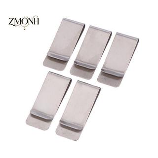 ZMONH 5 Cái Đơn Giản Mỏng Kim Loại Kẹp Tiền Di Động Đa Năng Kinh Doanh Kẹp Thẻ Nam Ví Đựng Thẻ Kinh Doanh Ví Kẹp Tiền Mặt Không