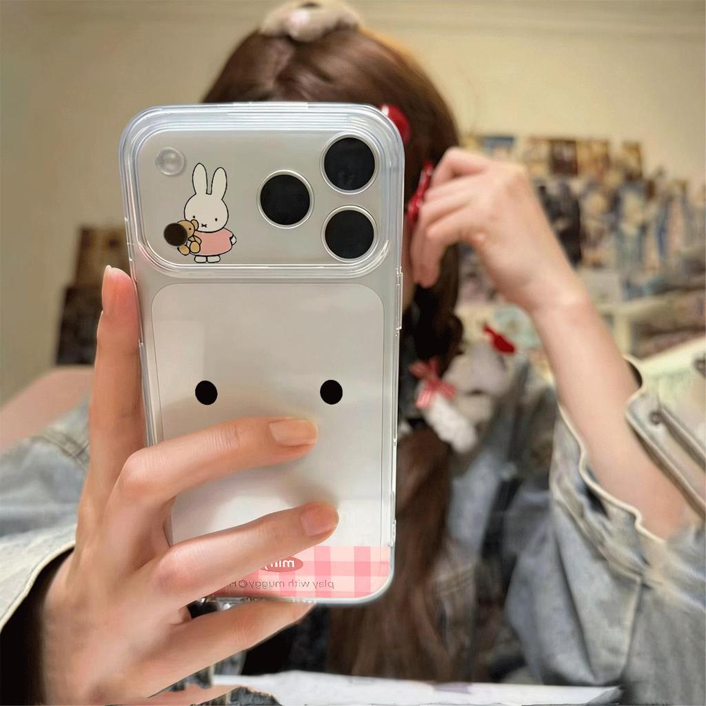 Kotak pelindung iPhone 17/16 cangkang telefon iPhone 14/13Promax, pelindung kartun comel
