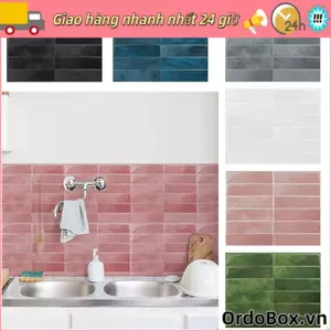 Giấy dán tường ORDOBOX, miếng dán gạch tự dính chống ẩm dầu, decal dán tường chống thấm nước dễ lau chùi