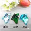 Acrylic Tay May Kim Cương 25x42mm Kim Cương Nhọn Hai Lỗ Kim Cương Giả Hiệu Suất Đường May Quần Áo Flash Kim Cương Nhiều Màu Sắc Sáng Kim Cương QYLM