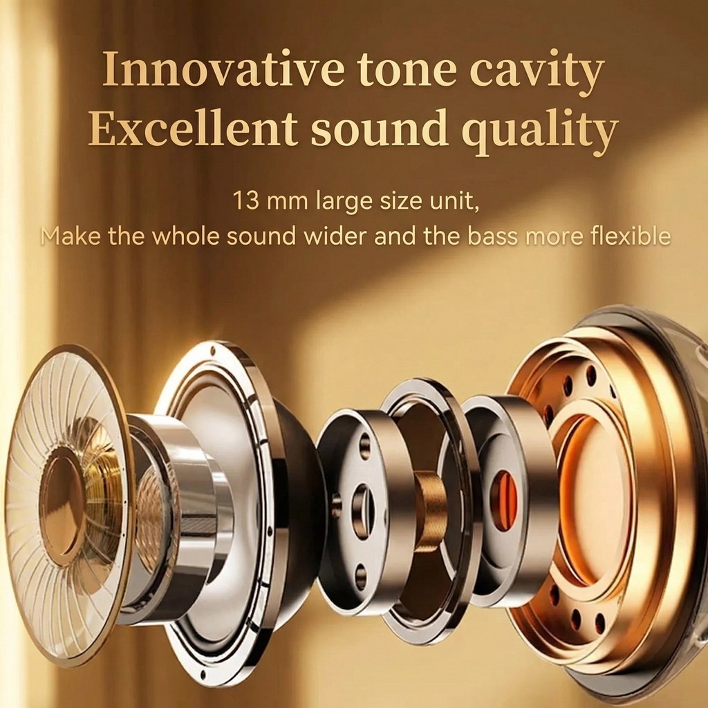 Tai nghe Senbenbao B36 Tai nghe khử tiếng ồn Bluetooth 6.0 LED công suất thấp Màn hình thông minh Tai nghe thân ngắn có Mic