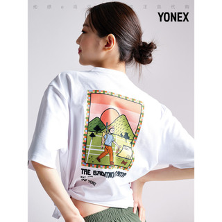 Áo Thun Tay Ngắn Cotton Cao Cấp with Họa Tiết Phong Cảnh Ánh Dương & Ảnh Hoạt Hình Phía Sau