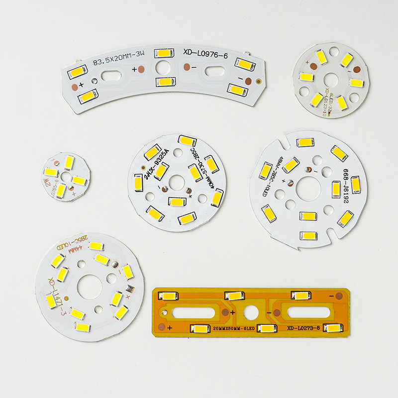 R8EJ led3W5W Tròn Đèn Nhỏ Mảnh Pha Lê Đèn Chùm Ăn Sửa Đổi Miếng Dán Nguồn Sáng Gương Đèn Pha 5730 Phụ Kiện Wick