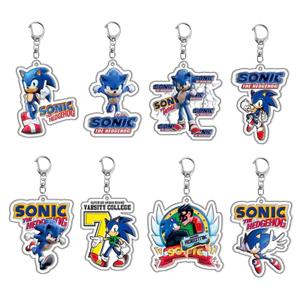 Bán chạy nhất Sonic Talls Acrylic Móc khóa treo trò chơi Hình ngoại vi 4.12