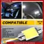 Bóng đèn trần nội thất ô tô LED 3W COB 36mm Trắng DC12V