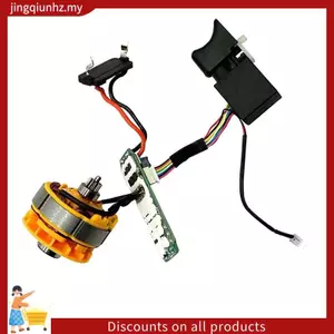Động cơ và bảng điều khiển máy khoan điện 16,8V cho dụng cụ điện DIY, 12 răng, chức năng tốc độ kép
