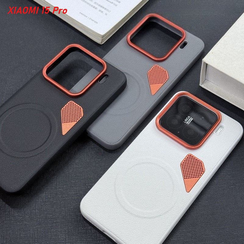 Ốp điện thoại tản nhiệt và thoáng khí Mimi cho XIAOMI 17 15 14 Ultra 17 Pro max 15S 15 14 Pro Vỏ bảo vệ từ tính mạnh Vỏ cản chống sốc linh hoạt