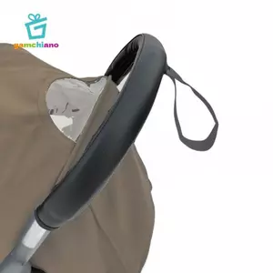 Da PU Xe Đẩy Tay Cầm Bao Đa Năng Pram Tay Bảo Vệ Chống Thấm Nước Dây Kéo Tay Cho Bé Pushchair