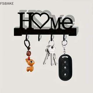 [FSBAKE] Hộp đựng chìa khóa hình "Home Love" có móc - Giá treo tường không khoan, Dụng cụ sắp xếp kim loại để trang trí phòng khách, Key Ra | Móc treo chìa khóa KCB