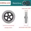 TRTR 6 Inch Bánh Xe Mịn Linh Hoạt Hạng Nặng Xe Lăn Bánh Trước Chắc Chắn Bánh Xe Lăn Phụ Kiện Thay Thế VN
