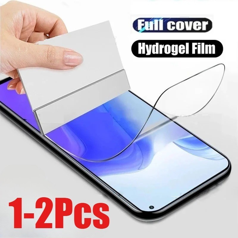 1-2 Chiếc Full Cover Chống Trầy Xước Chống Ánh Sáng Xanh Mềm Hydrogel Cho Moto E E13 E14 E15 E30 E32 E7 E22i E40 E32s Chơi Power Chống Gián Điệp Riêng Tư Và Bảo Vệ Màn Hình HD Phim Mờ